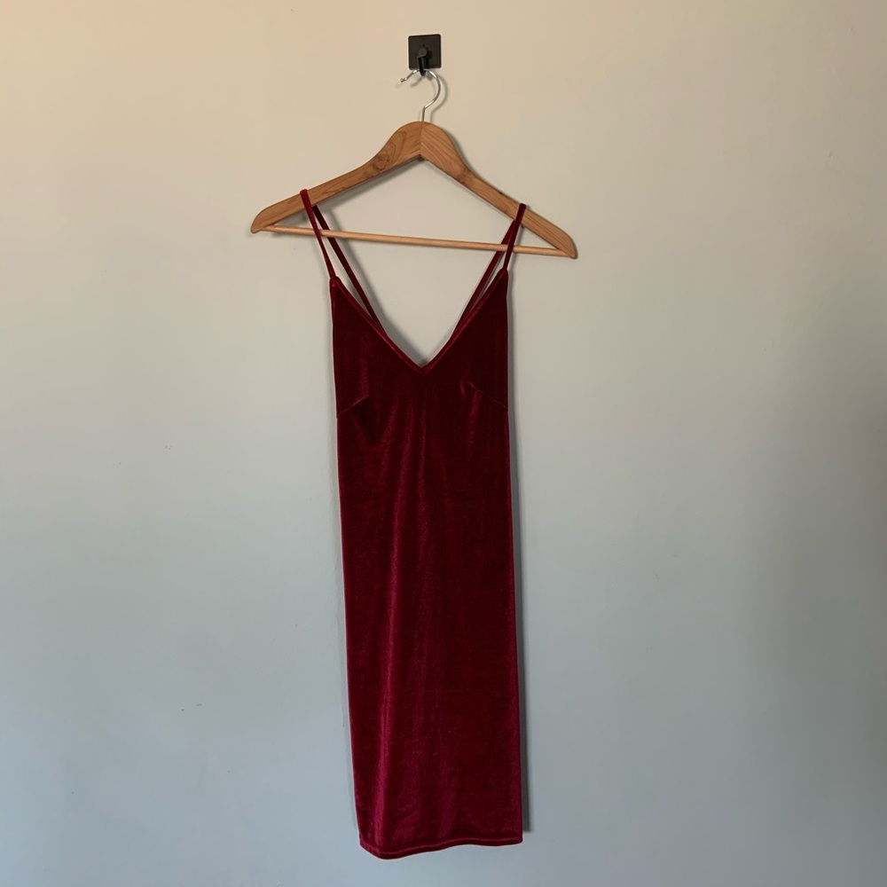 Red Velvet Mini Dress